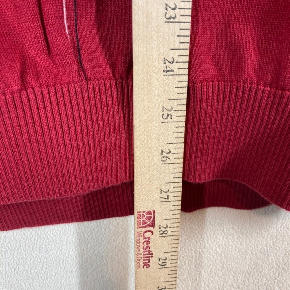Bobby Jones Mens Windowpane Sweater Vest XXL Red Golf Prep Academia Grandpacore - Picture 6 of 6